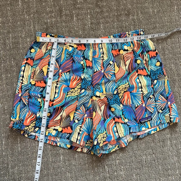 Patagonia Baggies Women’s 5 inch Shorts Subtidal Blue Multicolor Print Medium - Picture 4 of 7